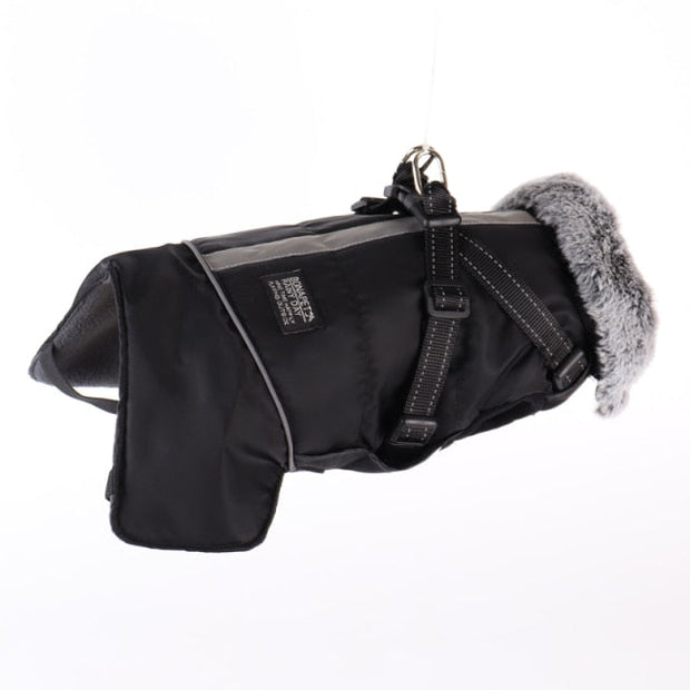 PawsGuard Waterproof Winter Jacket For Dogs With Harness