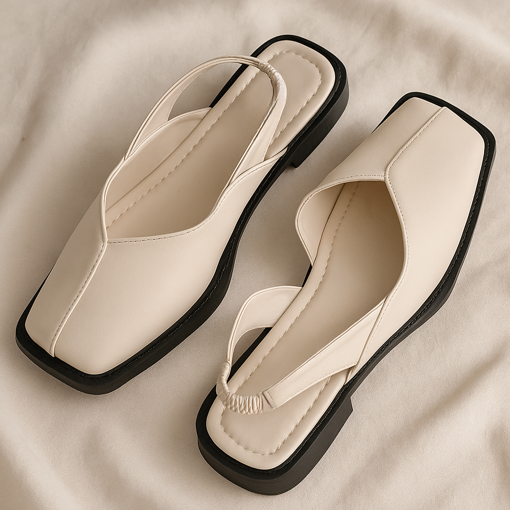 Mirabelle Square Toe Slip-Ons