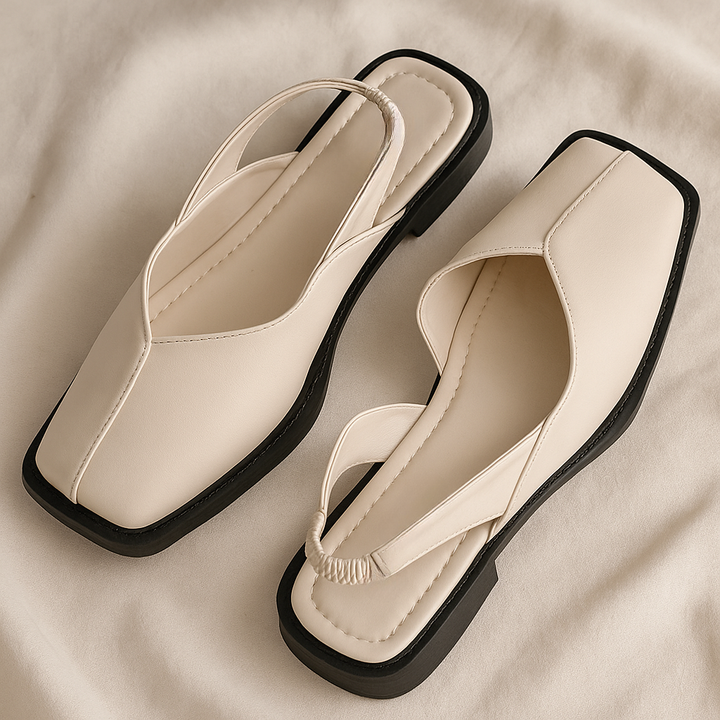 Mirabelle Square Toe Slip-Ons
