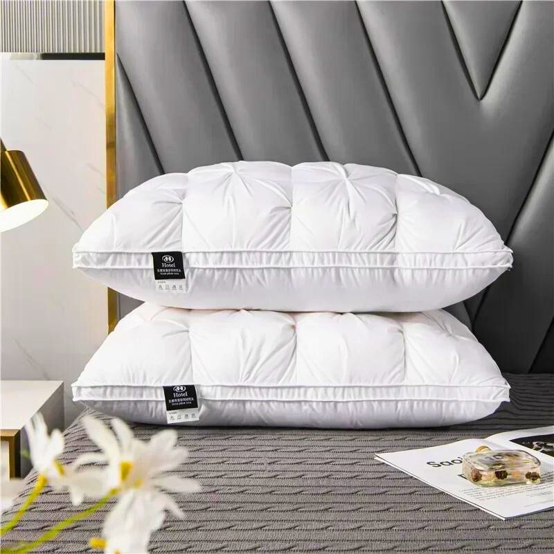 Fluffed soft pillow showing cloud-like loft and plush feel

