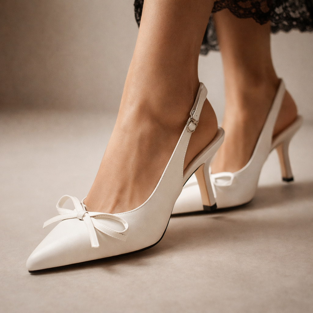 Celestine Bow Slingbacks