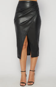 Fauxira Women’s High-Waist Midi Skirt