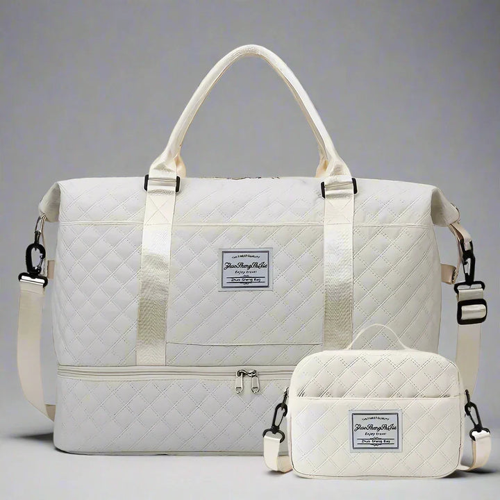 2PCS Travel Set with large duffle and matching makeup bag
